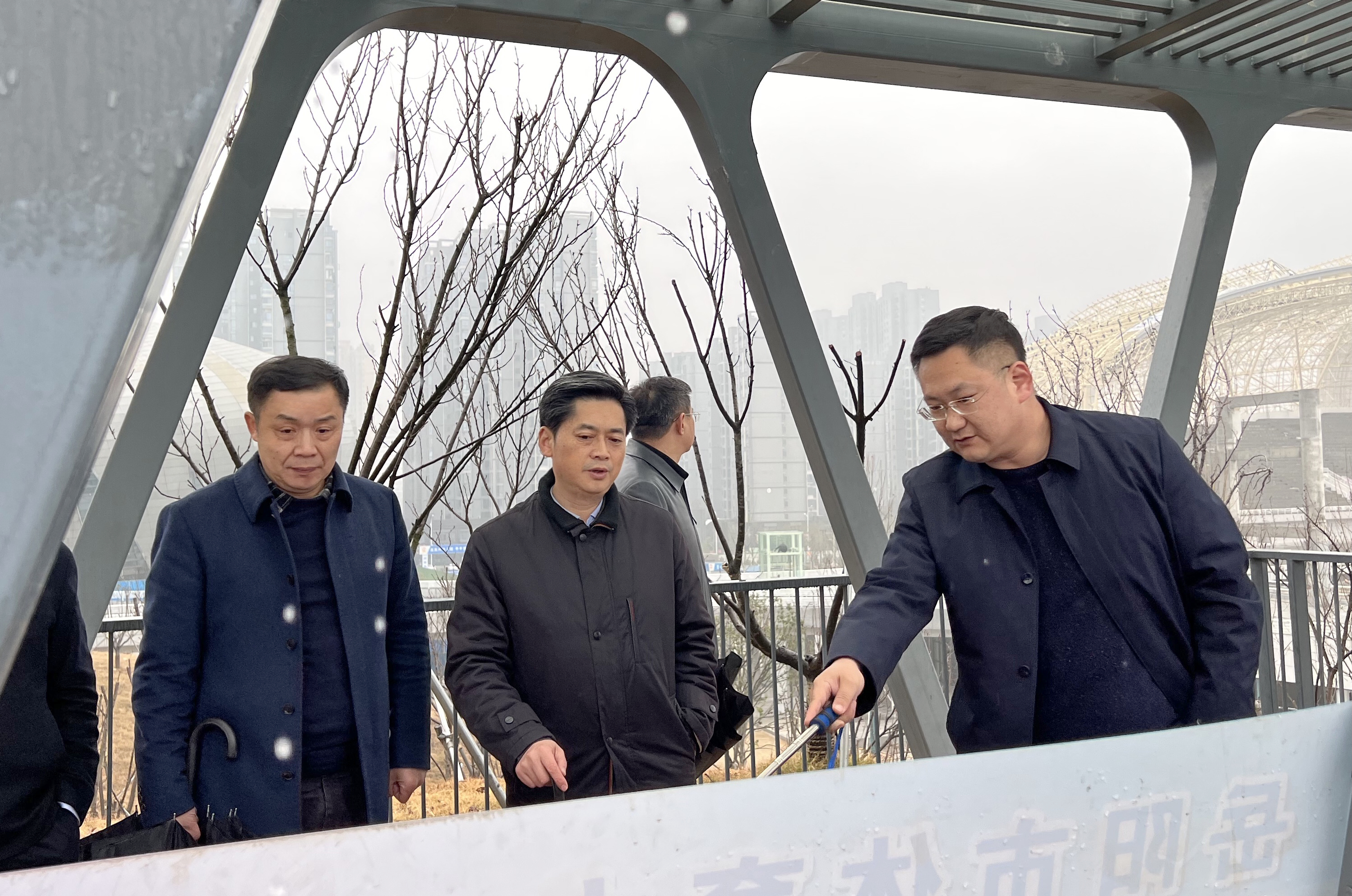 1月24日下午，趙岳平率隊(duì)調(diào)研省運(yùn)會(huì)場(chǎng)館建設(shè)工作.jpg